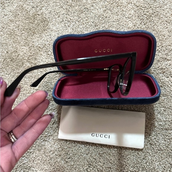Gucci glasses gg black frame no prescription - Picture 3 of 4
